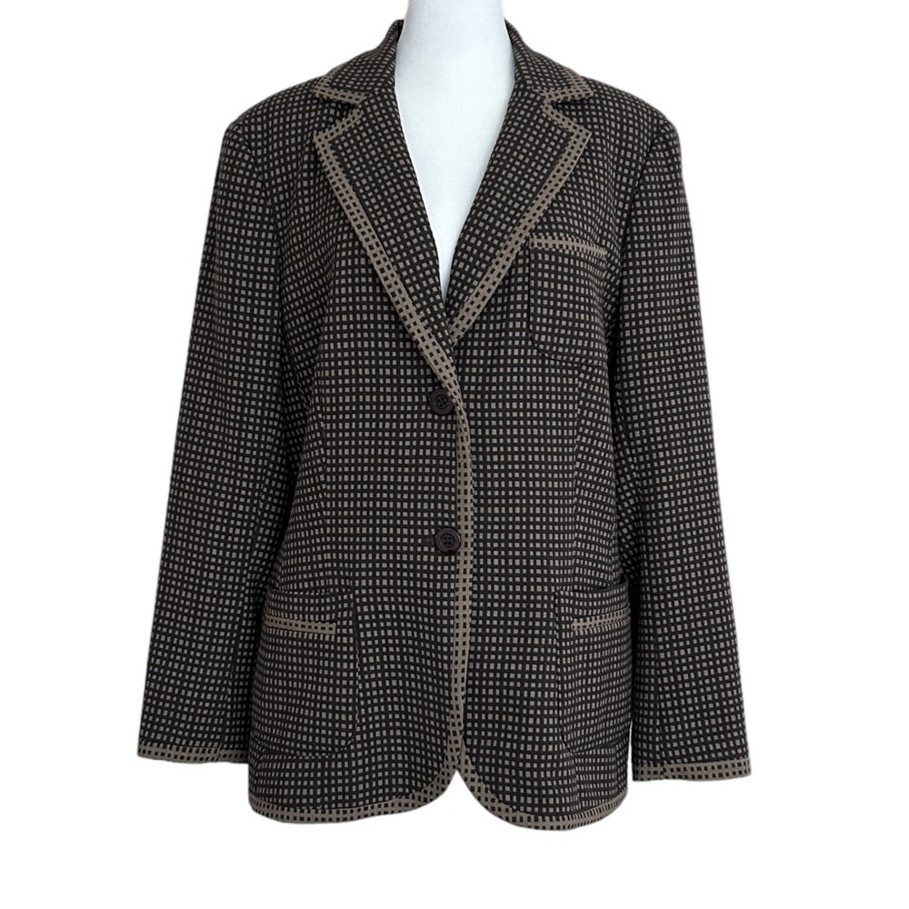 Peace of Cloth Checkered‎ Print Blazer Jacket (12)